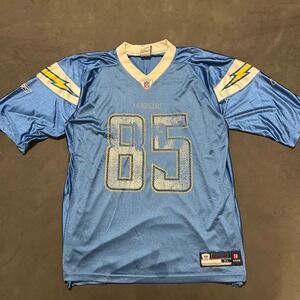 Vintage Antonio Gates San Diego Chargers Reebok NFL Jersey XL